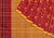 Buta Checks Cotton Handloom Saree - Red