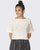 Cotton Handloom Jamdani Cropped Blouse with Buta- Off White