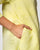 Handloom Cotton Straight Cut kurta - Lemon Yellow