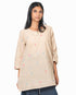 Basic  Kurta with Buta - Beige