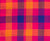 YCR Checks Cotton Handloom Fabric - Blue, Pink and Orange