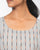 Sleeveless Cotton Handloom Top - Grey Ikkat stripes