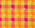 Multicolor Buta Checks Cotton Handloom Fabric - Green, Orange and Pink
