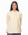 Natural dyed Cotton Handloom Top with Yoke Tucks - Pastel Yellow