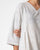 Handloom Cotton Dress with Pleats - Off White