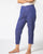 Straight Fit Cotton Handloom Fusion Pants - Blue