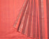 Pencil Stripe Cotton and Zari Handspun Handloom Saree - Pink