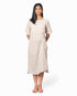 Dress with Front Tuck - White