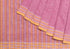 NGS Checks Cotton Handloom Saree - Pink, Yellow