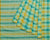 Checks Multicolour Buta Cotton Handloom Saree - Blue, turquoise, Yellow