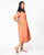 Dress with Front Tuck - Orange