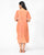 Dress with Front Tuck - Orange