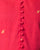 Handloom Cotton Pleated Gher Kurta - Red