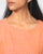 Dress with Front Tuck - Orange