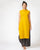 Handloom Cotton Turtle Neck Sleeveless Kurta - Yellow